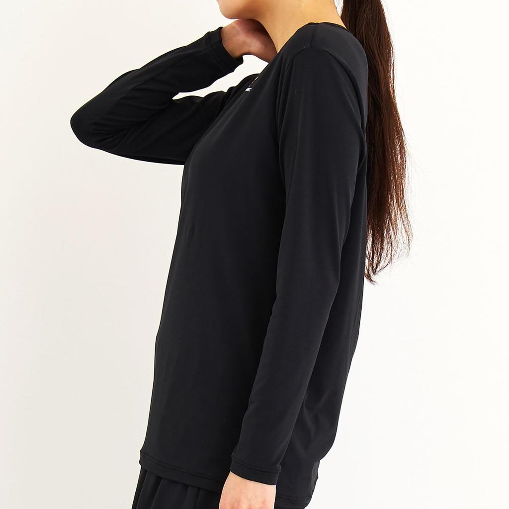 VENEX Long Sleeve Recovery 67340304 Women's T-Shirt, Black, Medium,