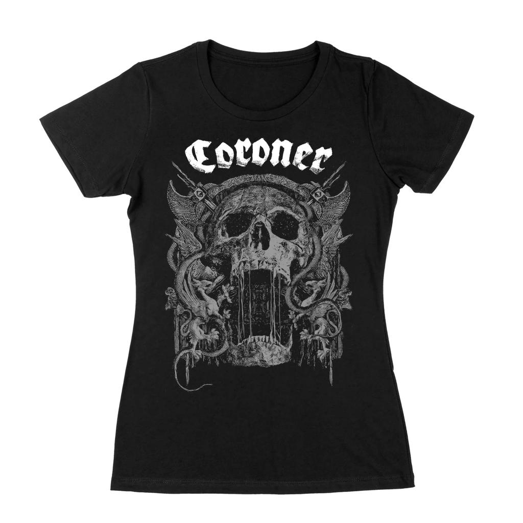 Coroner Skull 2022 Tour Leisure Tshirt Luxury Brand for Men and Women