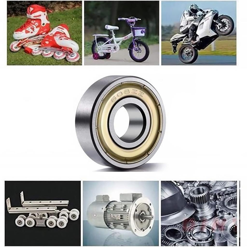 4 Pcs,626ZZ,698ZZ,608ZZ,628ZZ Double Metal Seal Bearings,High Speed Sealed Miniature Bearings