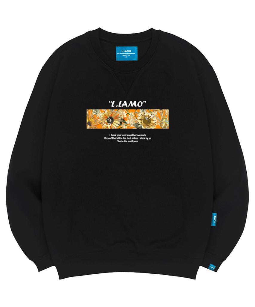 Ellamo Fleece-Lined M Sunflower Sweatshirt Unisex Big Sizes S~4Xl (A Type)