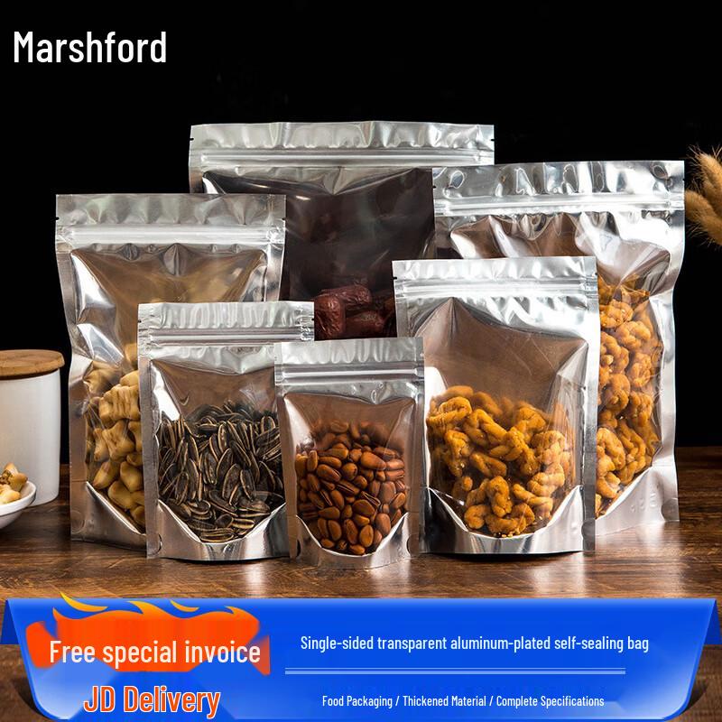 Masfu Thickened Half-Transparent Aluminum Foil Stand-Up Food Pouches
