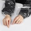 100Pcs/set Nail care lengthened and thickened disposable transparent sleeves waterproof and anti-fouling high elasticity nail salon sleeves