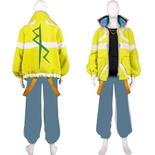 

Панк Эдженраннерс Игра Аниме Дэвид Мартинес Косплей Костюм Куртка с воротником-стойкой Толстовка Повседневная одежда Хэллоуин S