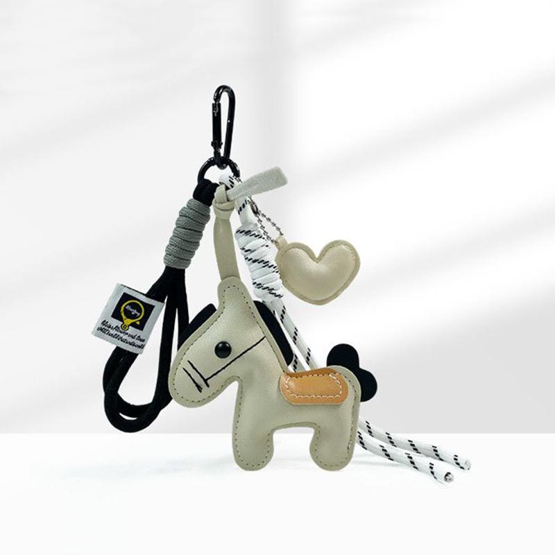 Bag Charm Leather Fashion Leather Pendant With Braided Rope Bag Gift All-purpose Bag Hanging Accessory