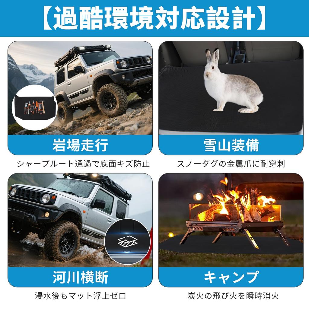 UmeMart Jimny 2D Waterproof Trunk Cover Luggage Made of Completely Blocks and with Textured Rollable and Compatible with Abrasion and Stain Easy