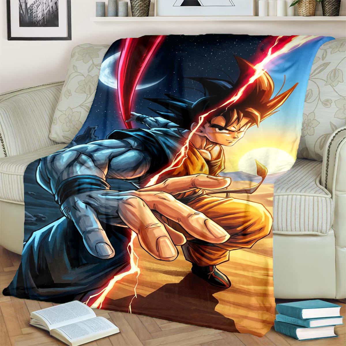 

Dragon Ball! Blanket Warm Flannel Print for Bedrooms, Sofas, Beds, Chairs, Picnics, Travel Use 75x90cm