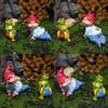 Resin Baby Gnome And Frog Miniature Garden Scene For Christmas Home Decor And Collectors