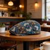 Elegant Embroidered Beret Hat Stylish Unisex Accessory Comfortable Wear For Outdoor Adventures And Social Gatherings