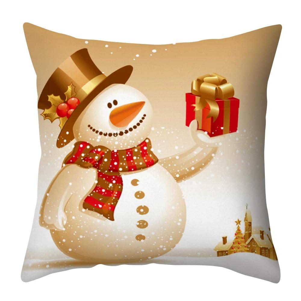 Weihnachts-Themed Kissenbezüge Auto Ornamente Büro Santa Claus Wohnzimmer Sofa Hause Kissenbezüge