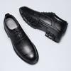 Fashion Hidden Heel 7CM Men Leather Shoes Plus Size Elevator Shoes Man Height Increase Business Office Oxfords Footwear Lift Suit Shoes