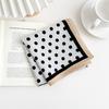 Silk Double Crepe Square Scarf Women's Spring and Summer Polka Dot Cashew Nut Mulberry Silk Scarf High-end Neck Scarf Versatile Scarf