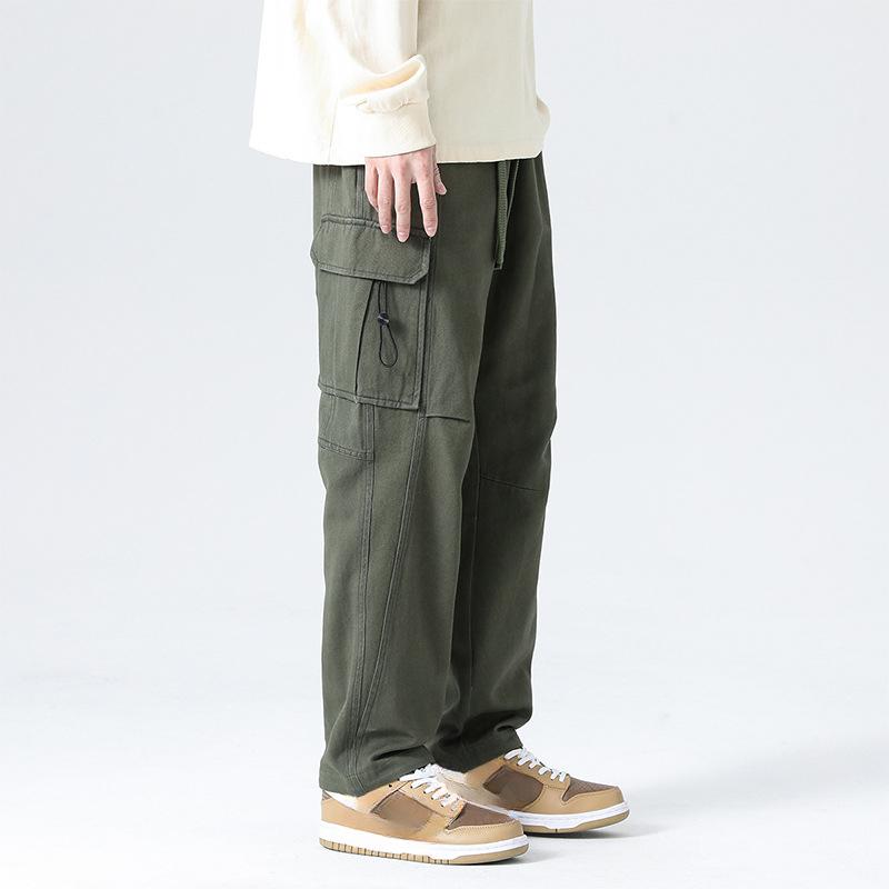 Vår og Sommer Utendørs Fjellklatring Herre Rett Arbeidsbukser Løse Hundre Fritidsbukser Herre Fritidsbukser Klær Arbeidsbukser Fritidsbukser