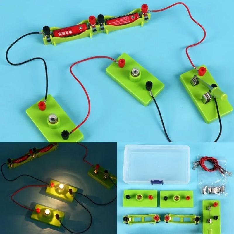 Non-Toxic Diy Electric Circuit Science Toy For Kids Hands-On Basic Circuit Electricity Learning Kit Physics Experiment Toys For Children