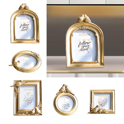 Cadre Photo Style Rustique Vintage Aspect Attrayant Ornement à Poser sur Table/Accrocher au Mur Cadre d'Affichage Photo pour Meuble TV de Maison