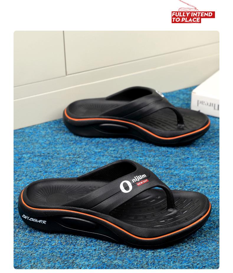 Trendige rutschfeste Flip-Flops für Herren: Neuer Stil Dicke Sohle Outdoor Sport Strand Sandalen