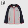 Gap Boys' Quick-Dry Logo Hooded Zip Jacket