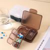 Mini Portable 7-Compartment Medicine Box Travel Pill Organizer Sealed Storage Case for On-the-Go Health Care
