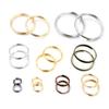 50-200pcs 5 6 8 10 12 mm Open Jump Rings Double Loops Gold Silver Color Split Rings Connectors For Jewelry Making Supplies DIY
