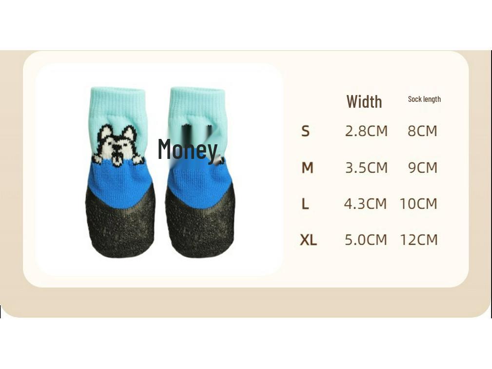 Waterproof Non-slip Dog Booties: Cute, Soft, Wear-resistant Socks for Corgis, Shiba Inus, Bichons, and Teddy Breeds.