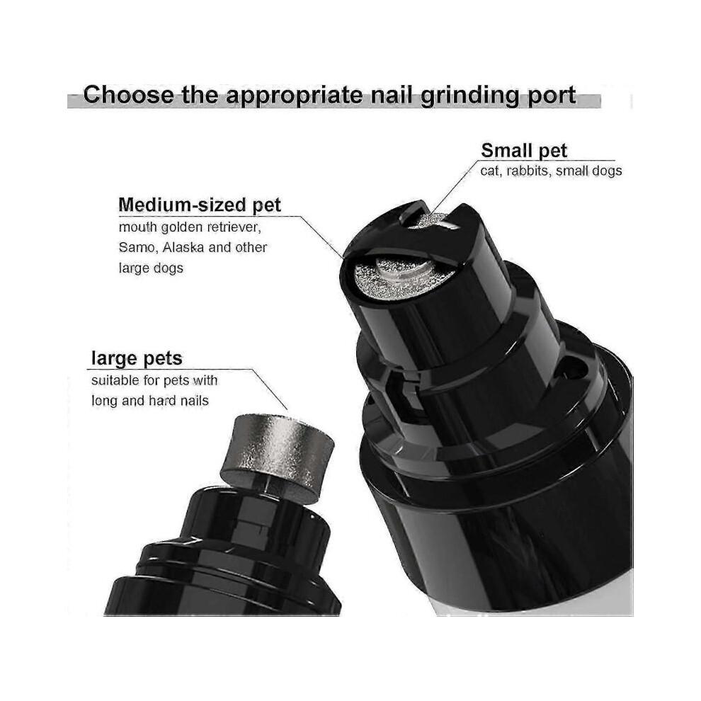 Heusom Silent Nail Grinder - USB Rechargeable with 3 Ports & Dual Speed
