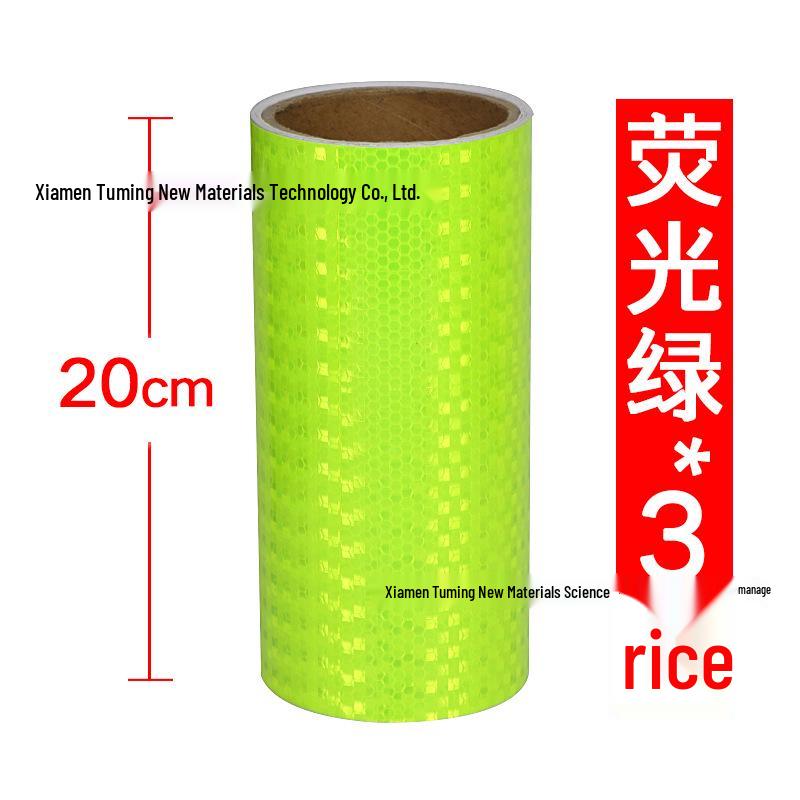 Night Safety Anti-Collision Reflective Strips - Traffic Warning Stickers with Microprismatic Film