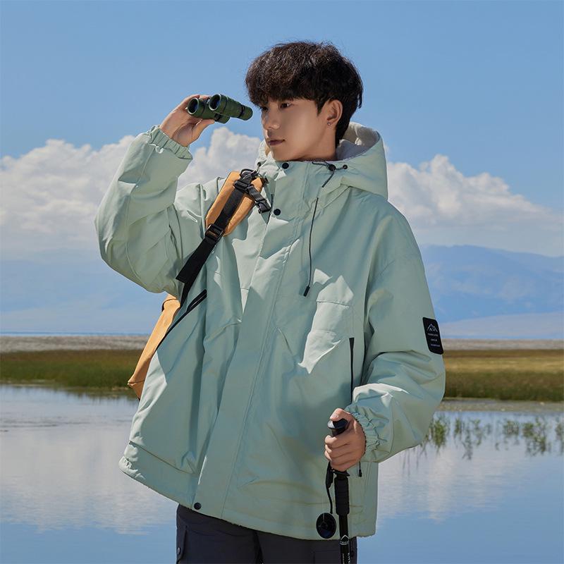 High-Quality Reversible Lambswool Fleece Hooded Jacket