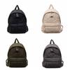 Nylon Padded Coat Backpack Solid Color Student Schoolbag Space Cotton Shoulder Bag  Outdoor