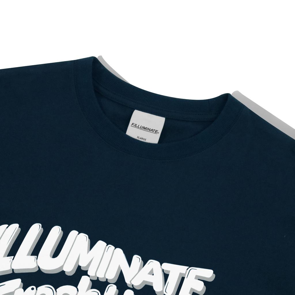 FILLUMINATE Oversized Fruitage T-Shirt - Navy