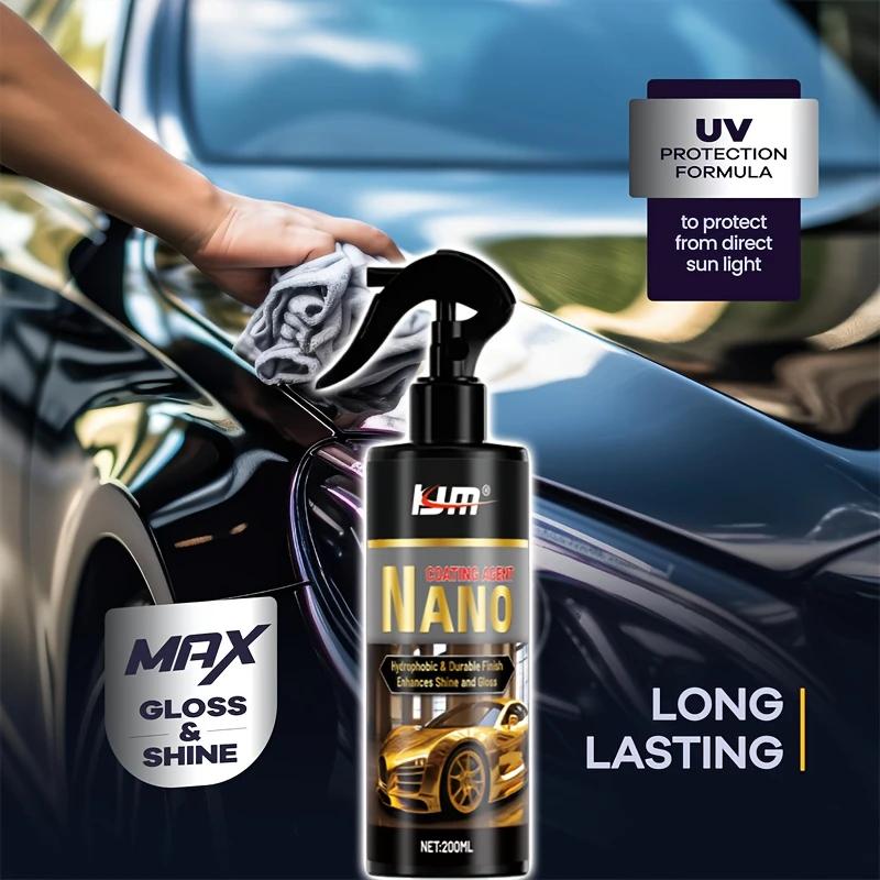 200ml Car Paint and Glass Protection Spray, with Hydrophobic Gloss, Scratch Resistance, Plastic Renovation Effect, Easy Spraying