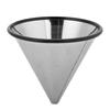 Metal Base Coffee Dripper Stainless Steel Coffee Mesh Strainer  Single Cup Brewing