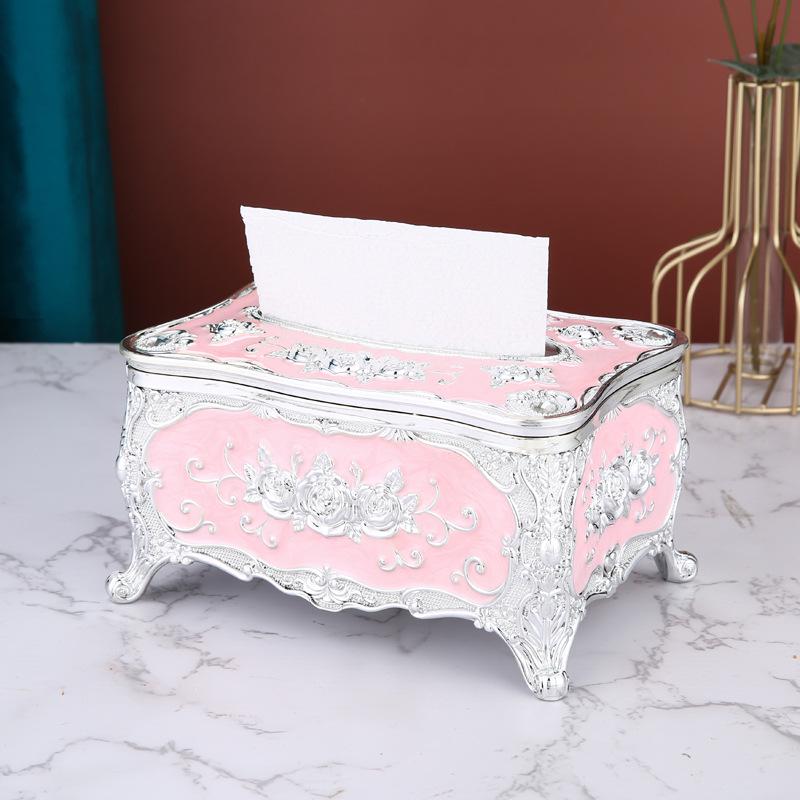 European-Style Luxury Tissue Box for Home, Hotel, Restaurant, or KTV Decor