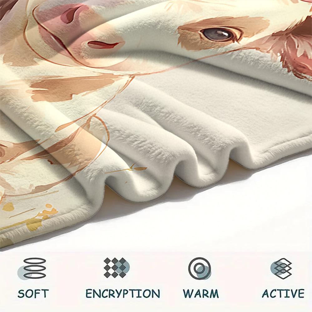 Coperta in Flanella con Stampa Bovini, Alta Qualità, Confortevole per Tutte le Stagioni, Decorazione per la Casa, Calore e Comfort, Perfetta per Regali di Natale