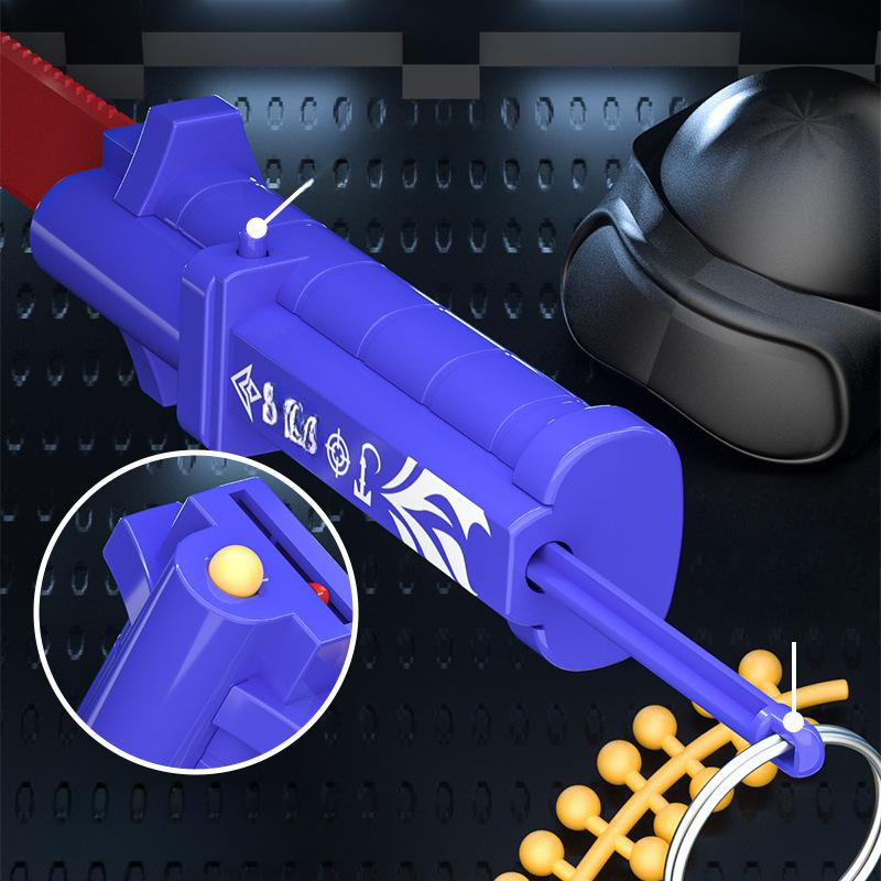 3D Print Gravity 2 in 1 Small Radish Toy Gun Carrot Knife Mini Model Fidget Toy for Kids Adults Stress Relief Toys Plastic Knife