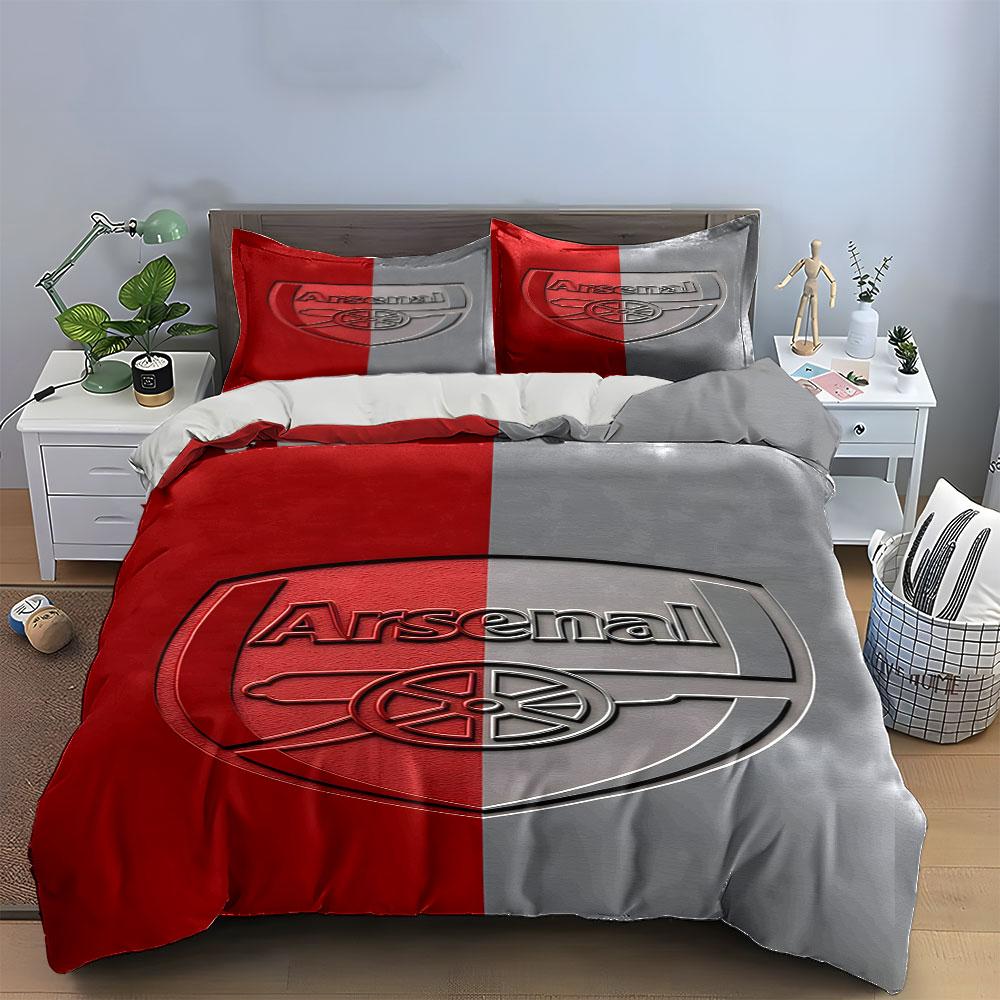 Logo dell'Arsenal con cannone. Set lenzuola Set copripiumino Copripiumini Federe(1* Copripiumino 2* Federe senza imbottitura piumone)