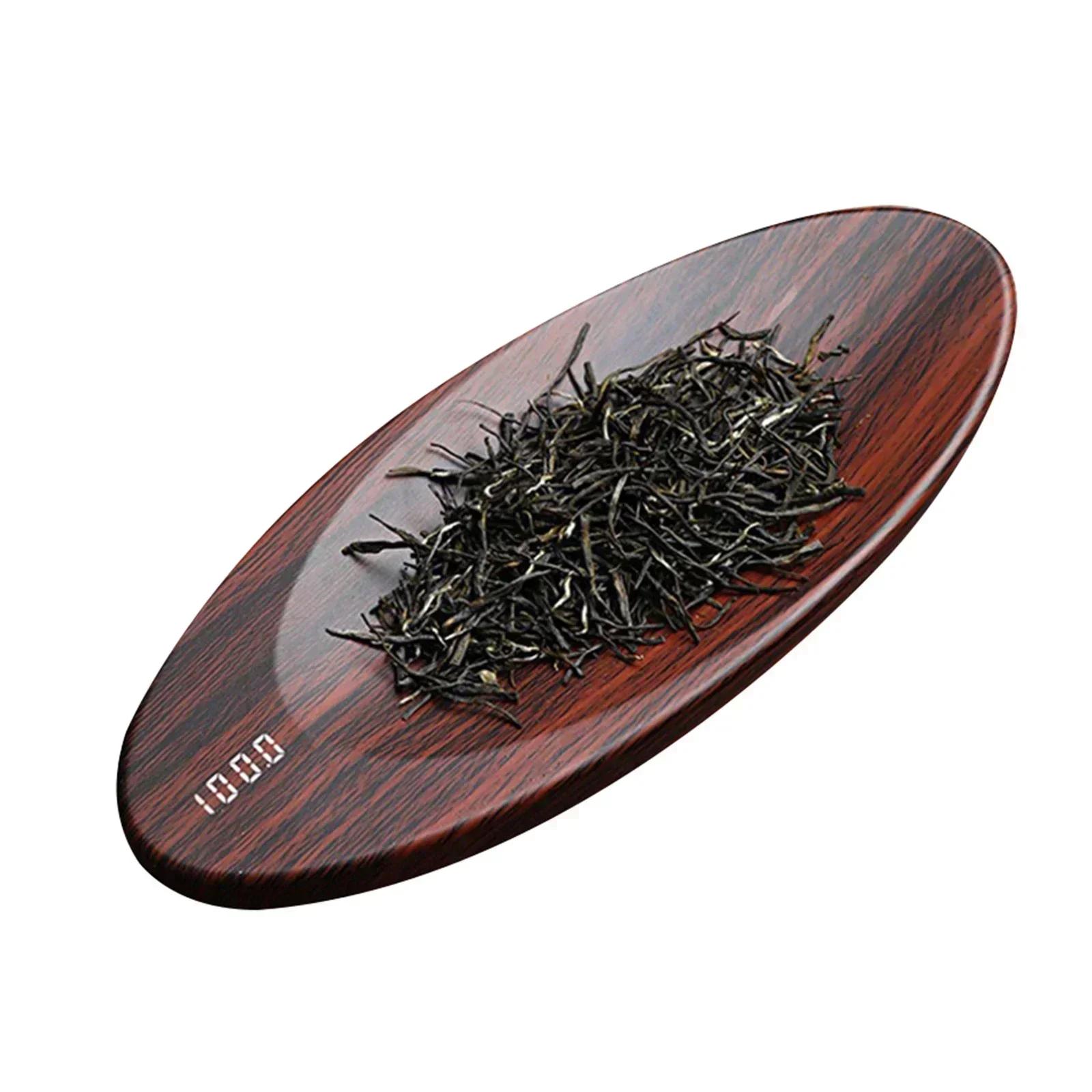 

Tea Coffee Scale Black Wooden Digital Scale Easy To Clean Exquisite Design Fashionable Appearance Portable Size