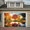 Two-dimensional flat printed item single-piece printed banner the pattern is autumn maple trees