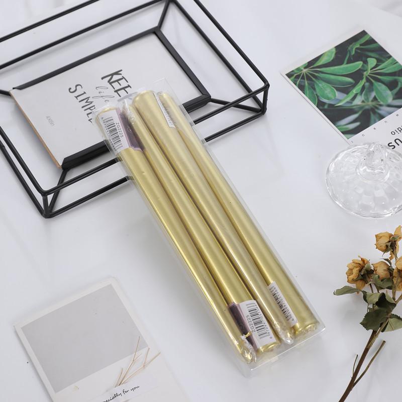 Electroplated Colored Spiral Long Stick Candle - Ideal for Christmas, Weddings, Birthdays, and Romantic Decor.