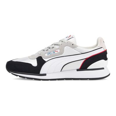Space Lab Siateczka Zamsz Retro Sportowe Niskie Buty Lifestyle Unisex sneaker Szary Czarny Czerwony 383158-01