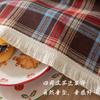 Rustic Plaid Tablecloth Dining Table Christmas Decor Picnic Cafe Home Dcor Cotton Blend