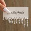 Silver Color Butterfly Earrings Set For Women Girls Vintage Pearl Circle Geometric Twist Hoop Earrings Trendy Jewelry Gifts