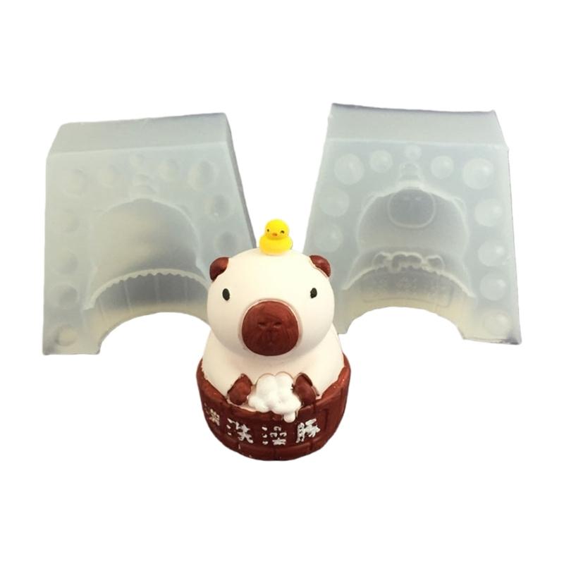 

Silicone Baking Mould For Cake Decorating Capybaras Shape Crafting Art Supplies