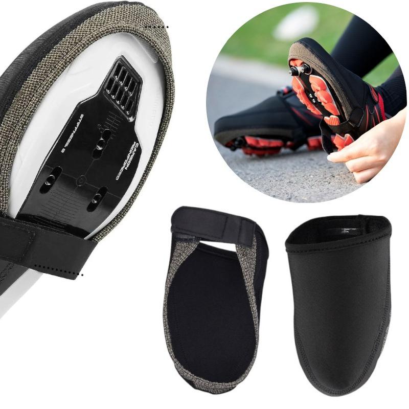 Winter Cycling Shoe Covers Thermal Insulated Windproof Half Overshoe for Road Bike MTB Bicycle Riding Footwear Protection