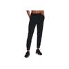 Under Armour Solid Color Elastic Waistband Cuffed Casual Pants Women bottoms Black 1376966-001