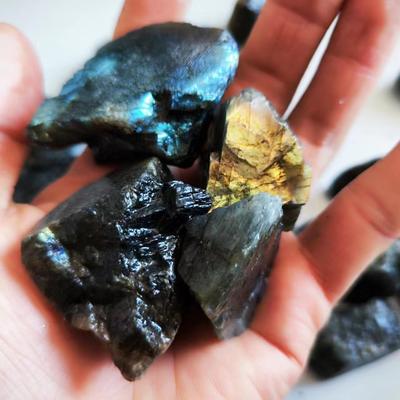 Natural Decor Stone Labradorite Healing Crystal Original Labradorite Moonstone Mineral Specimens Collection Home Decoration
