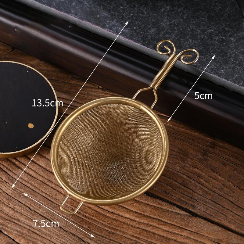 Stainless Steel Wire Fine Mesh Colander Tea Strainer With Short Handle Skimmer Spoon Food Strainer Fashion Kitchen Utensils