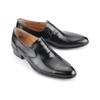 Roshoeman 5052 Oxford Slip-On Black Eel Pattern