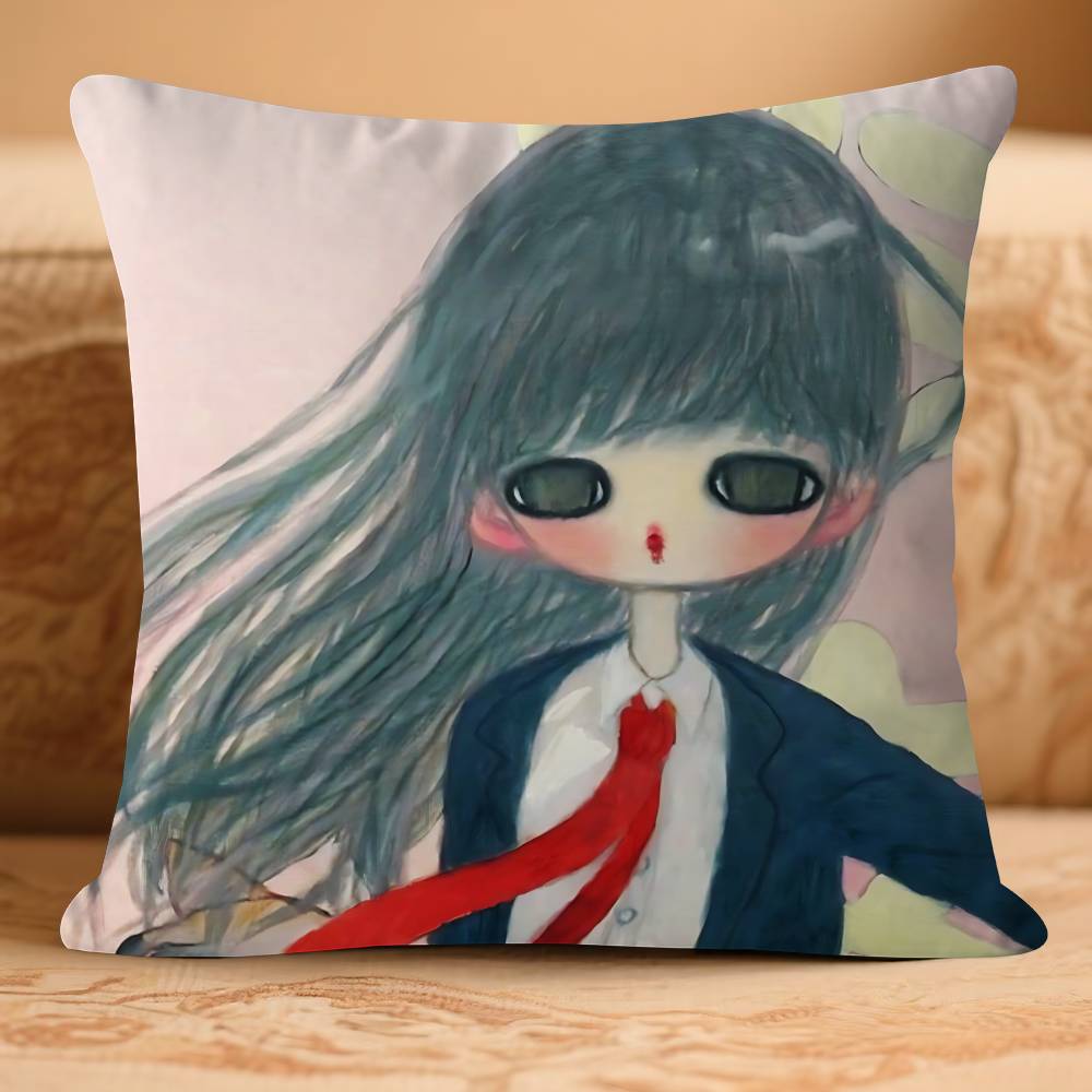 

A-ya Anime TakanoS Pillow Case Removable Washable Cushion Cover – All-Season Soft Linen 16x16Inch