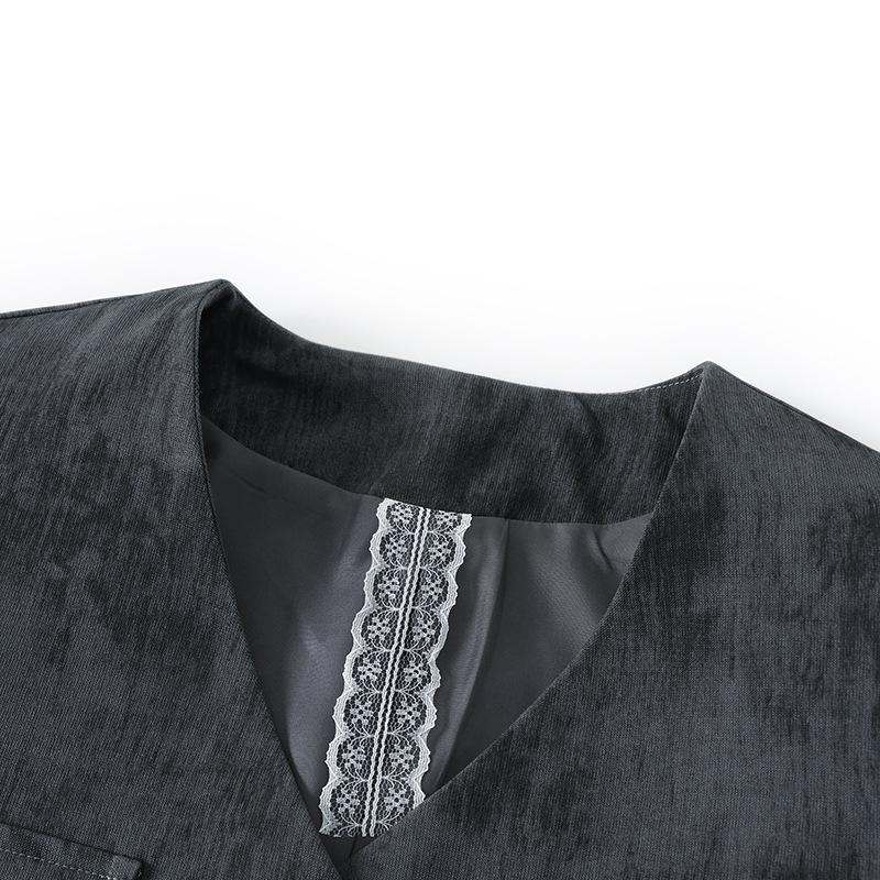 Women's Spring Blazer & Cardigan Set: Elegant Two-Piece for Middle-Aged and Elderly