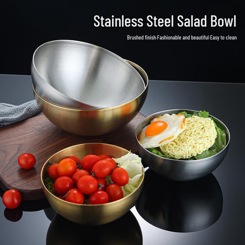 Korean Style 304 Stainless Steel Mixing & Salad Bowls