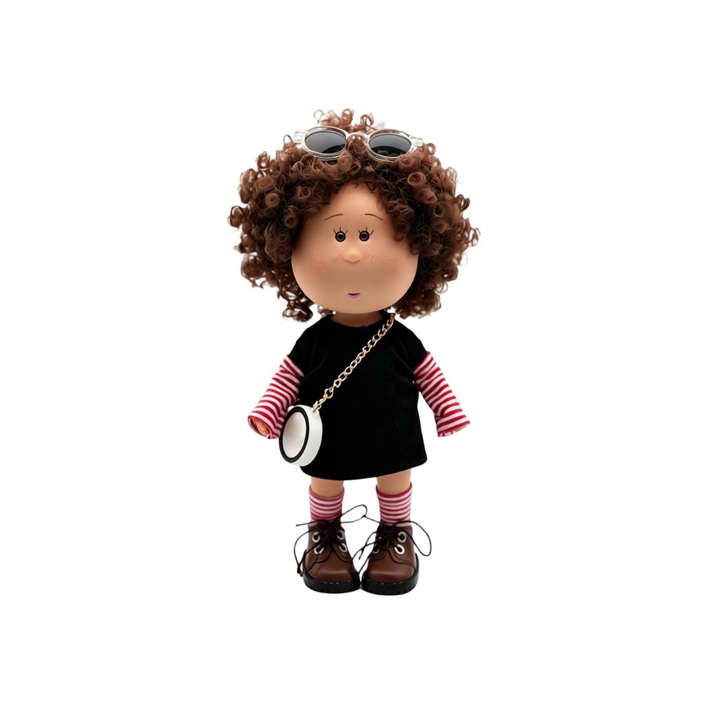 Vinyl Doll with Removable Outfit Soft Material Collectible Figurine Standing Approximately 10 Inches Tall Suitable for Display or Play